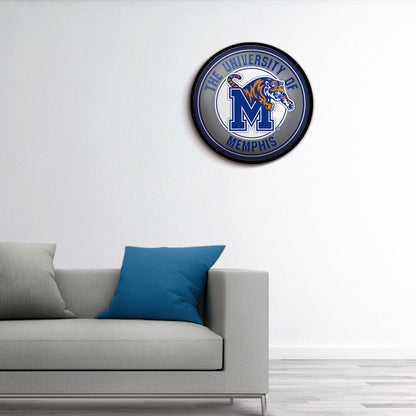 Memphis Tigers Modern Disc Wall Sign Room View
