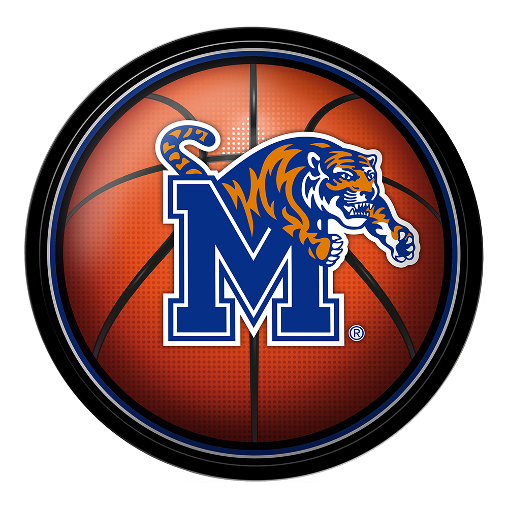 Memphis Tigers Basketball Modern Disc Wall Sign