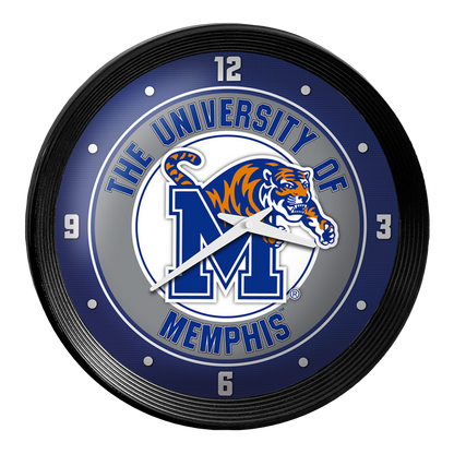 Memphis Tigers Ribbed Wall Clock