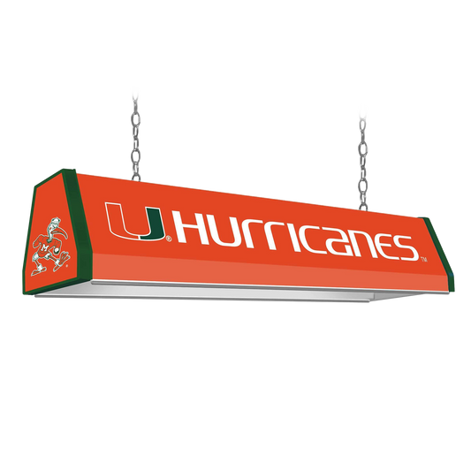 Miami Hurricanes Standard Pool Table Light