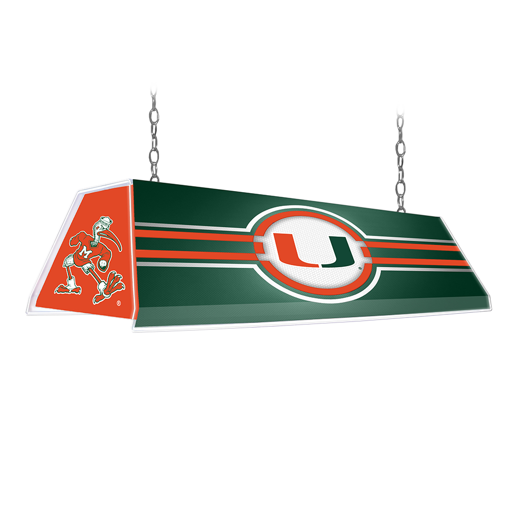 Miami Hurricanes Edge Glow Pool Table Light