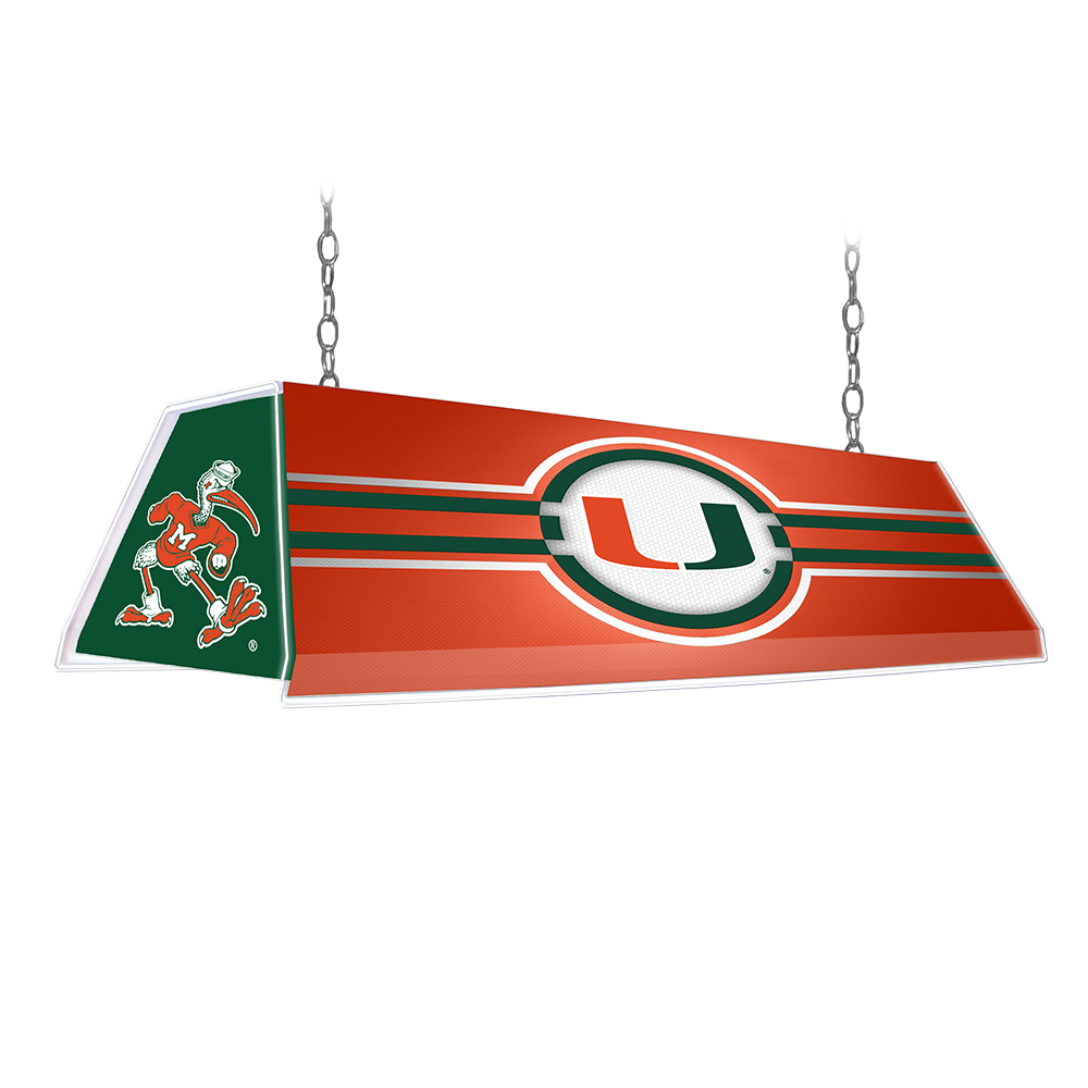Miami Hurricanes Edge Glow Pool Table Light