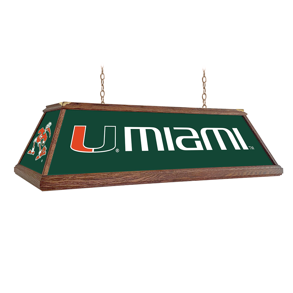 Miami Hurricanes Premium Pool Table Light
