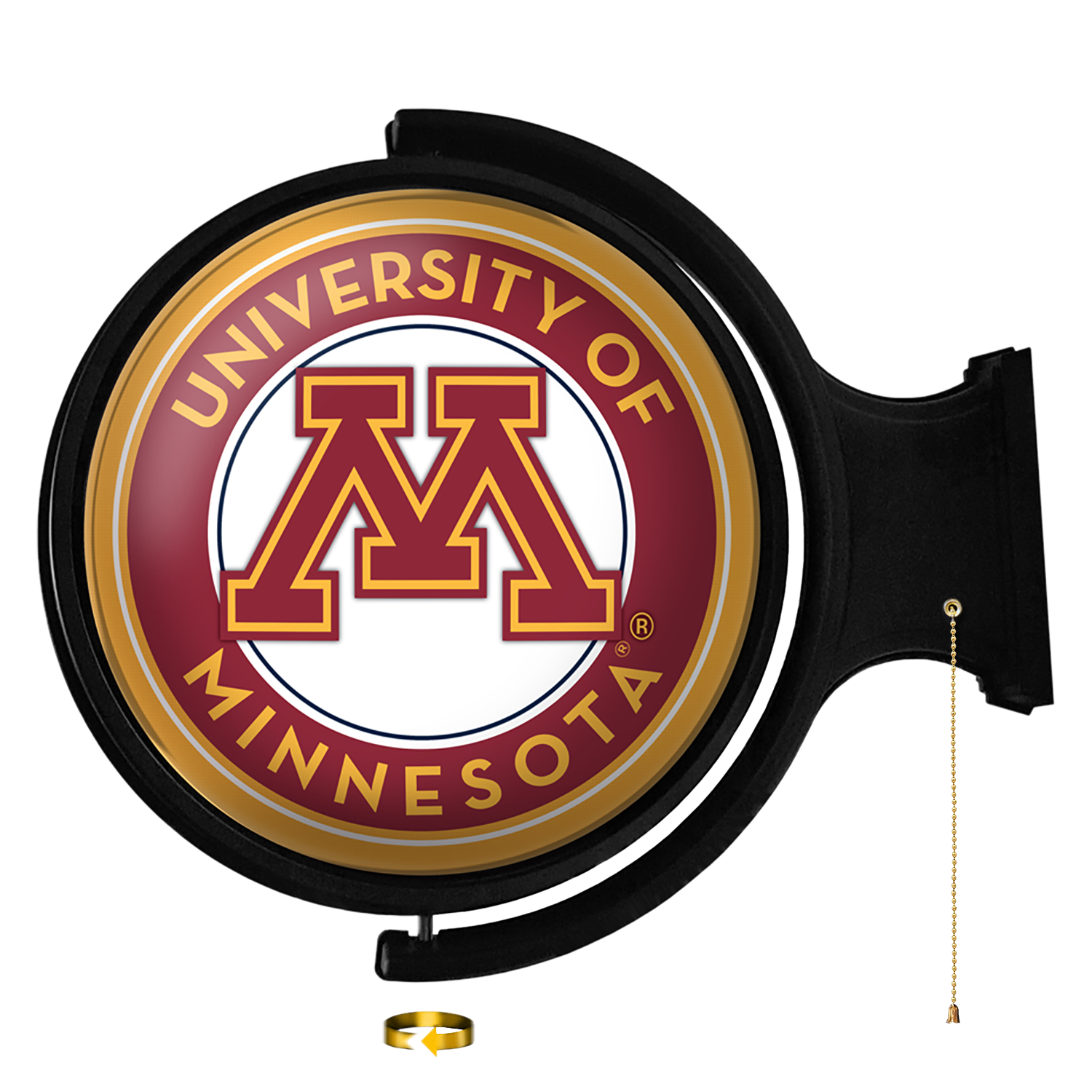 Minnesota Golden Gophers Round Rotating Wall Sign