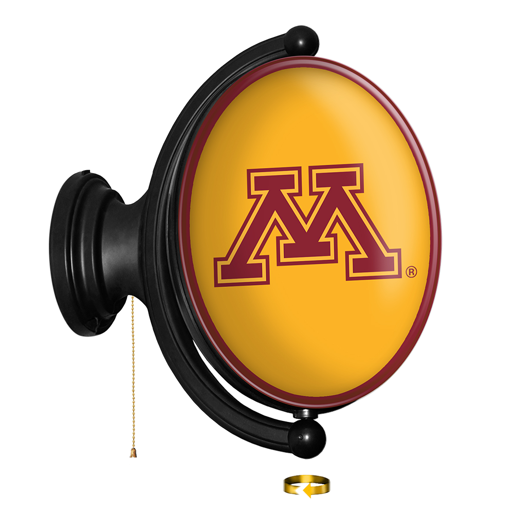 Minnesota Golden Gophers Oval Rotating Wall Sign