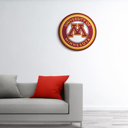 Minnesota Golden Gophers Modern Disc Wall Sign Room View