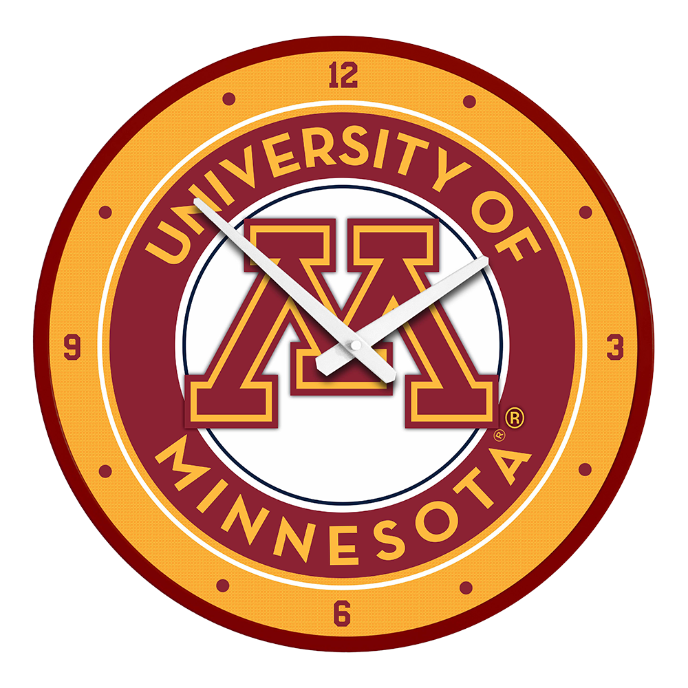 Minnesota Golden Gophers Round Wall Clock