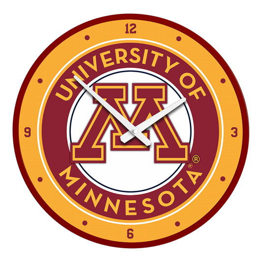 Minnesota Golden Gophers Round Wall Clock