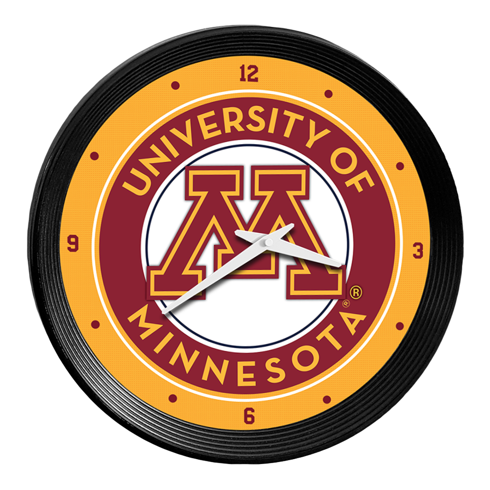 Minnesota Golden Gophers Ribbed Wall Clock