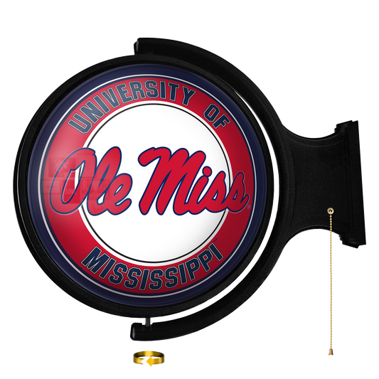 Mississippi Rebels Round Rotating Wall Sign
