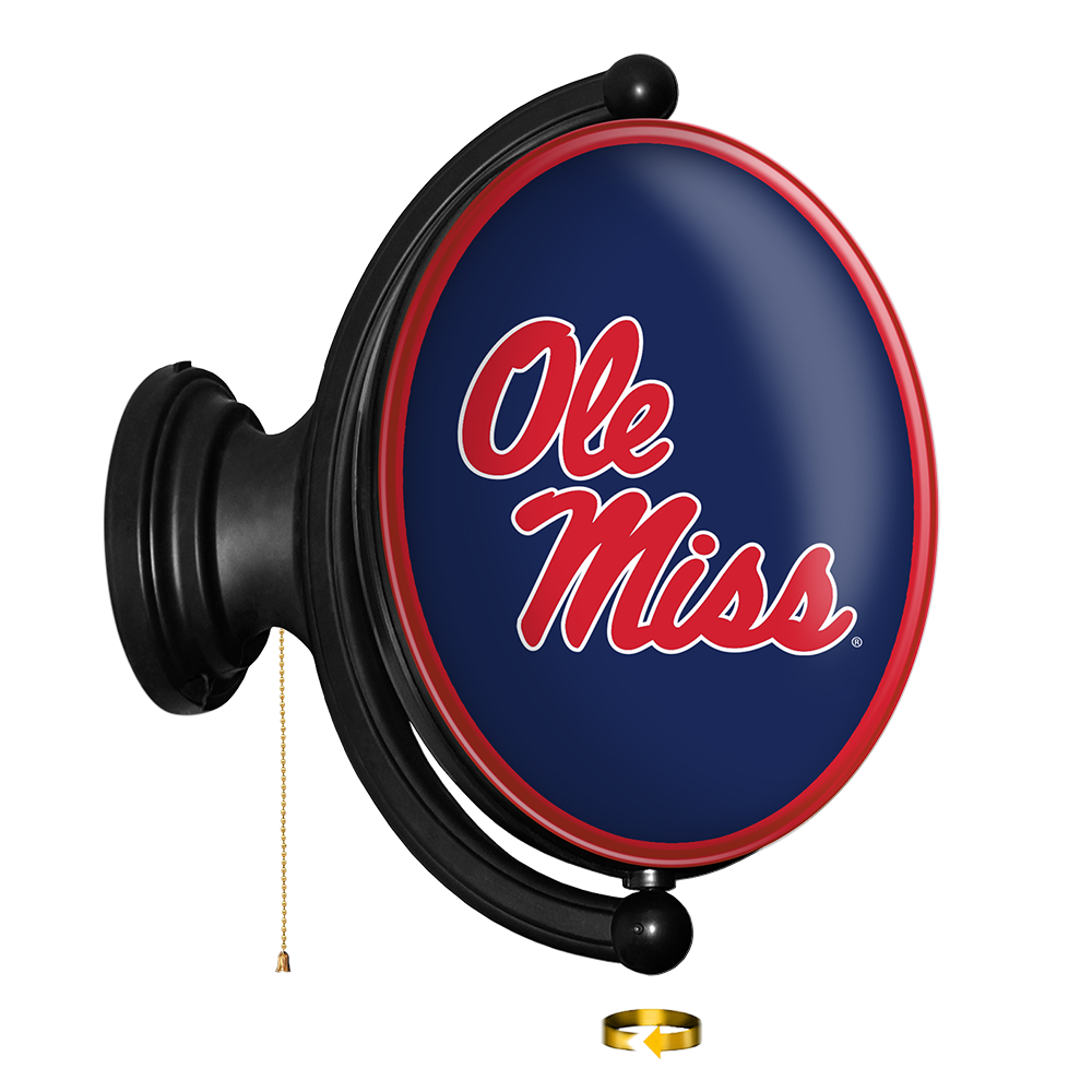 Mississippi Rebels Oval Rotating Wall Sign