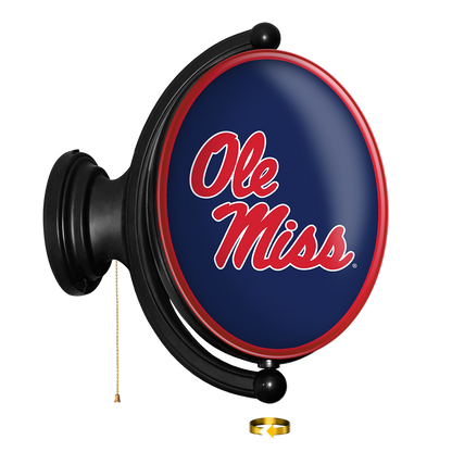 Mississippi Rebels Oval Rotating Wall Sign