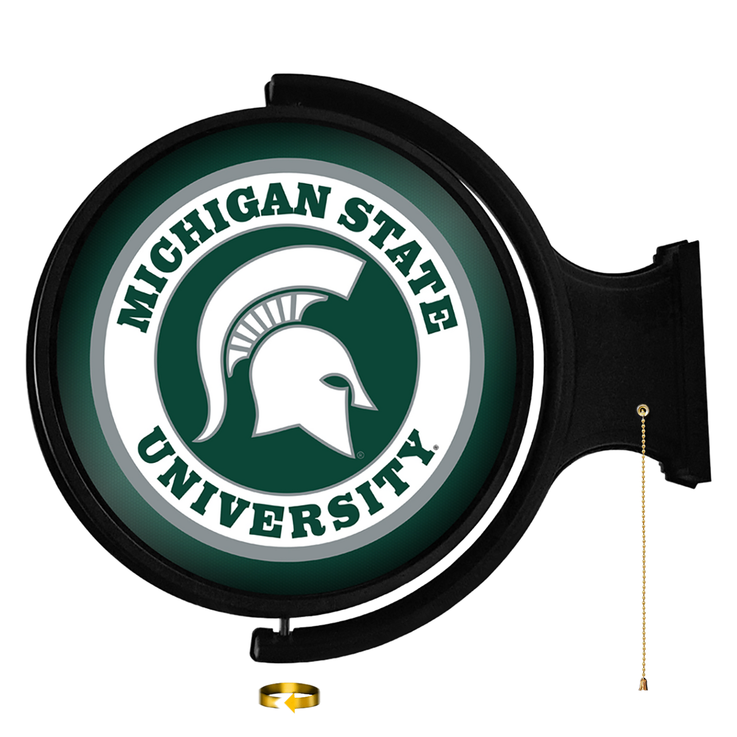 Michigan State Spartans Round Rotating Wall Sign