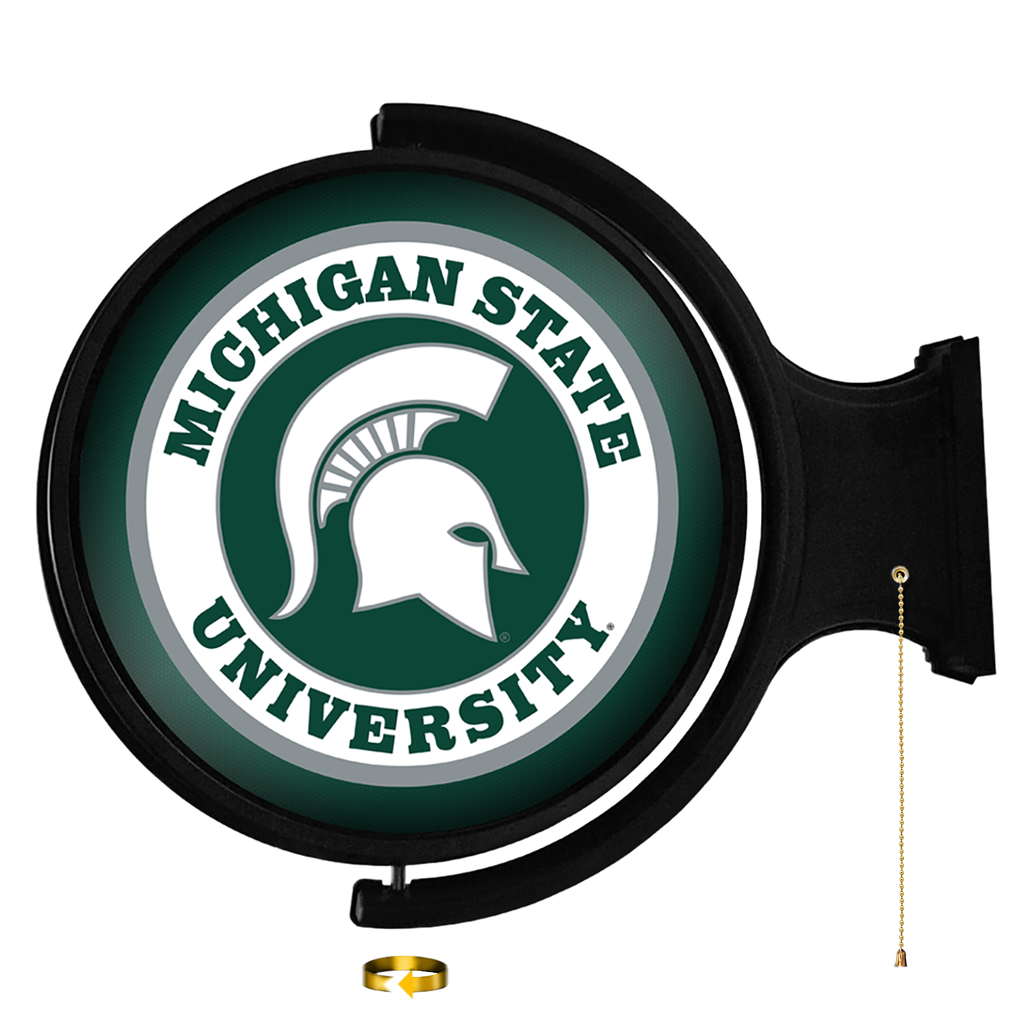 Michigan State Spartans Round Rotating Wall Sign