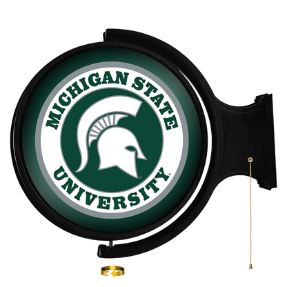Michigan State Spartans Round Rotating Wall Sign