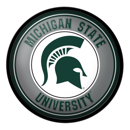 Michigan State Spartans Modern Disc Wall Sign
