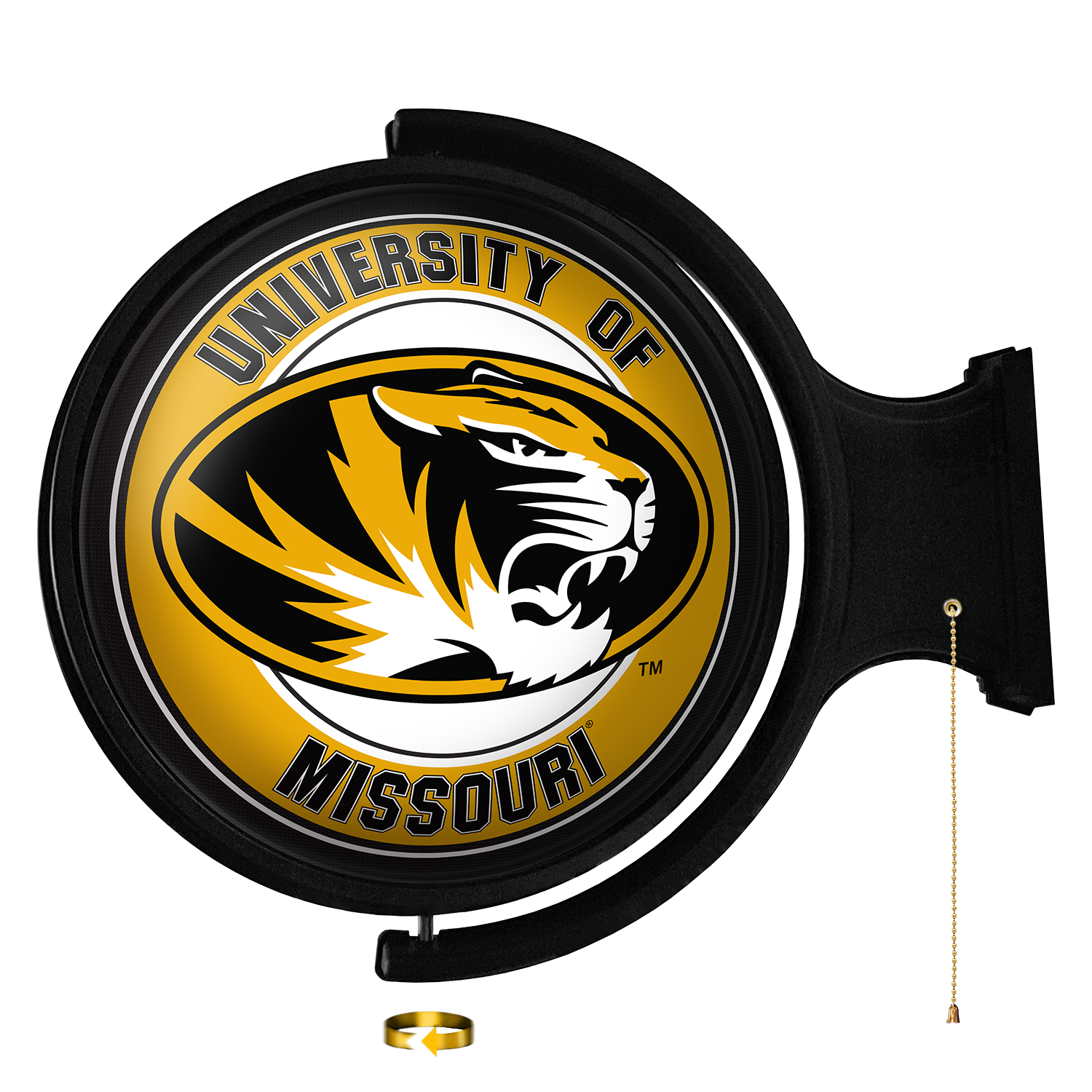 Missouri Tigers Round Rotating Wall Sign