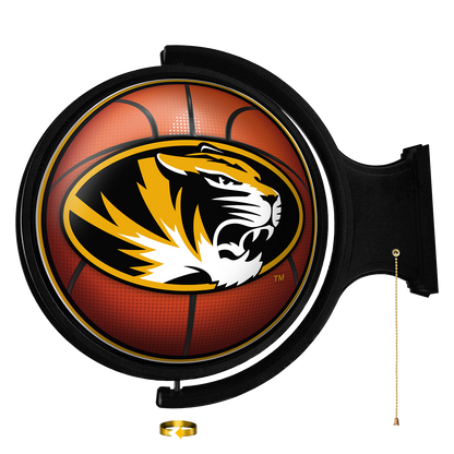 Missouri Tigers Round Basketball Rotating Wall Sign