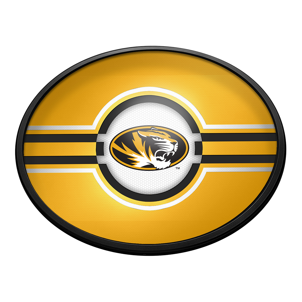 Missouri Tigers Slimline Oval Lighted Wall Sign
