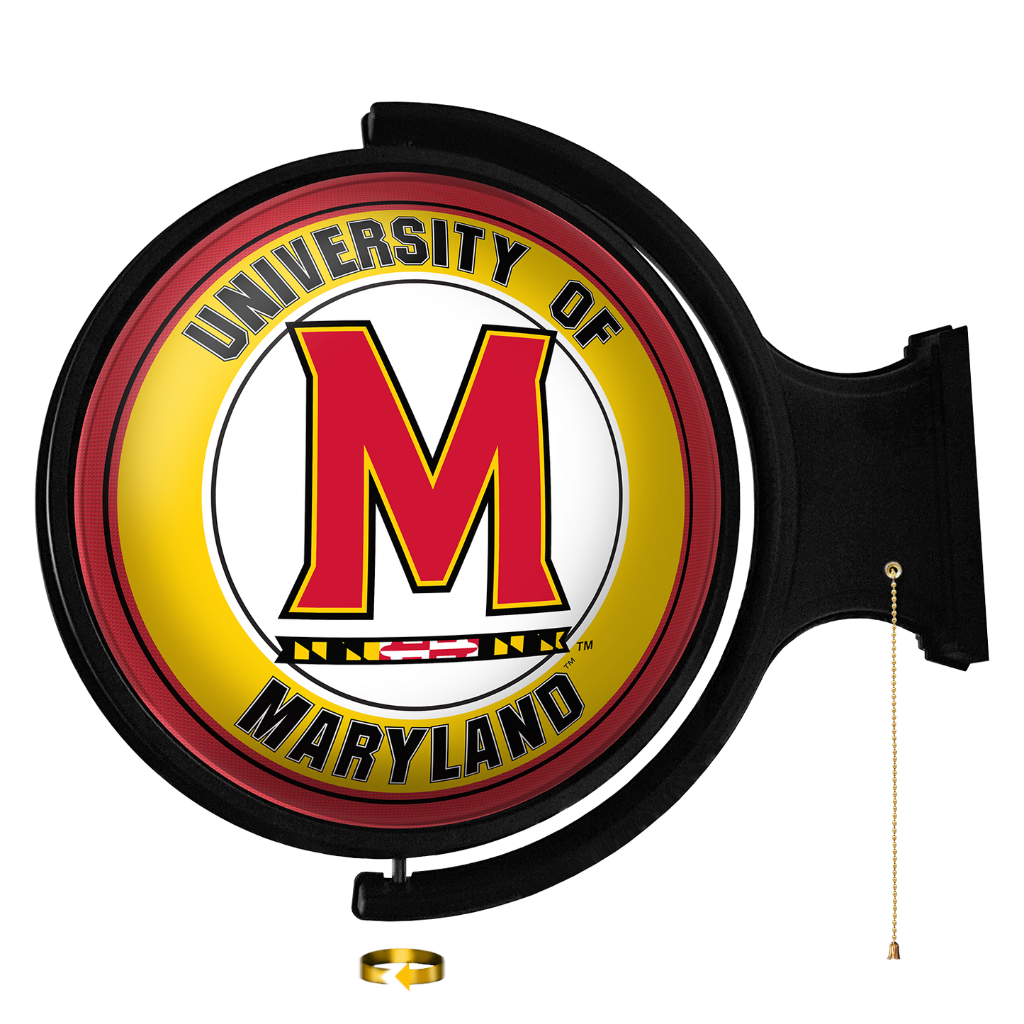 Maryland Terrapins Round Rotating Wall Sign