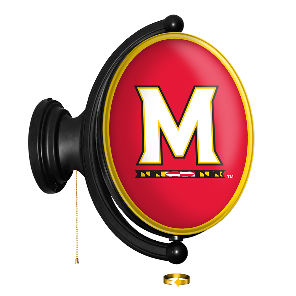 Maryland Terrapins Oval Rotating Wall Sign