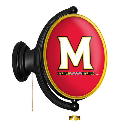 Maryland Terrapins Oval Rotating Wall Sign
