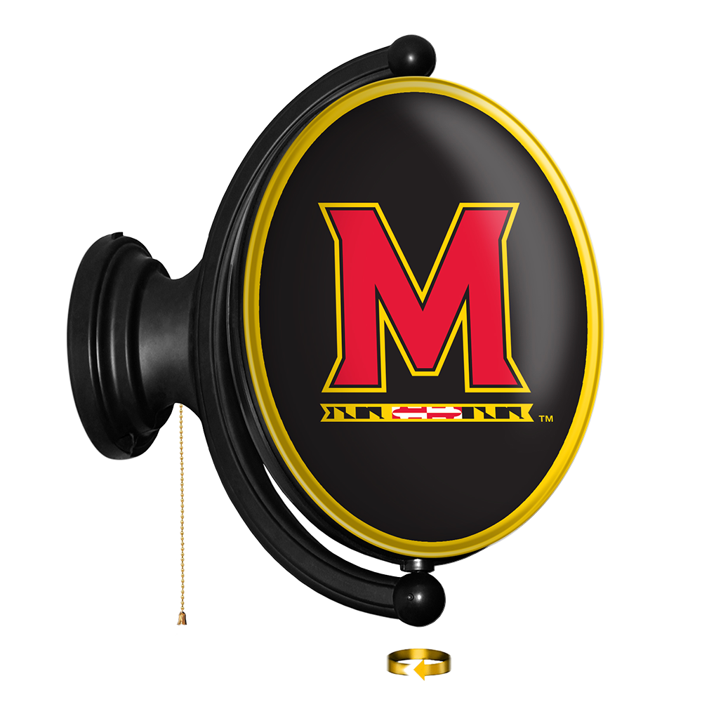 Maryland Terrapins Oval Rotating Wall Sign