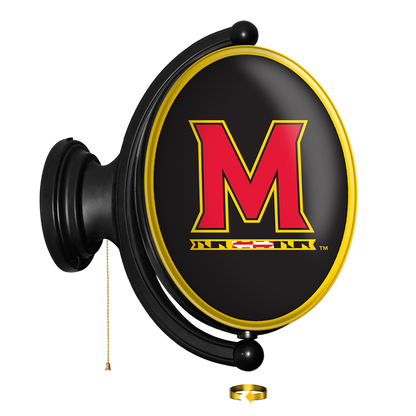 Maryland Terrapins Oval Rotating Wall Sign