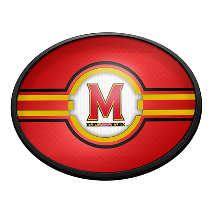 Maryland Terrapins Slimline Oval Lighted Wall Sign
