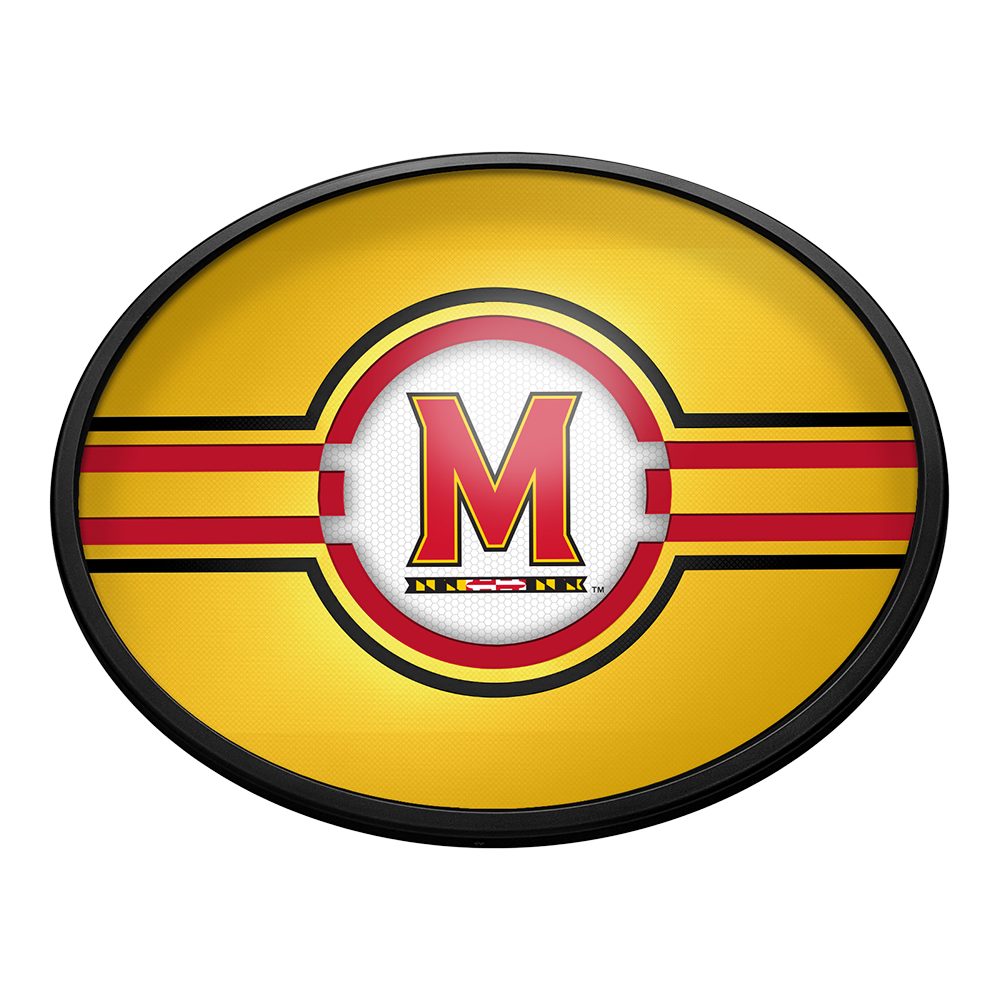 Maryland Terrapins Slimline Oval Lighted Wall Sign