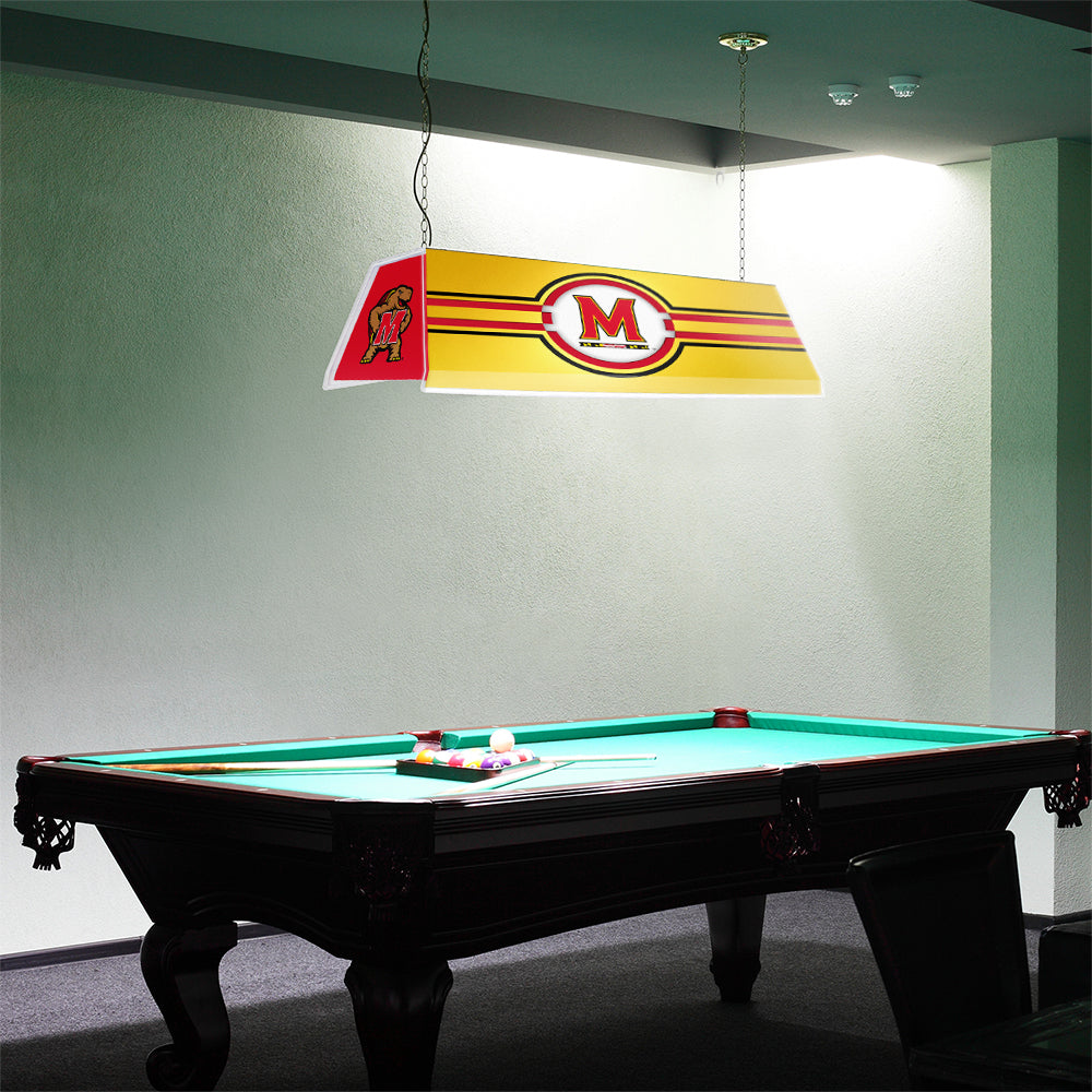 Maryland Terrapins Edge Glow Pool Table Light Room View