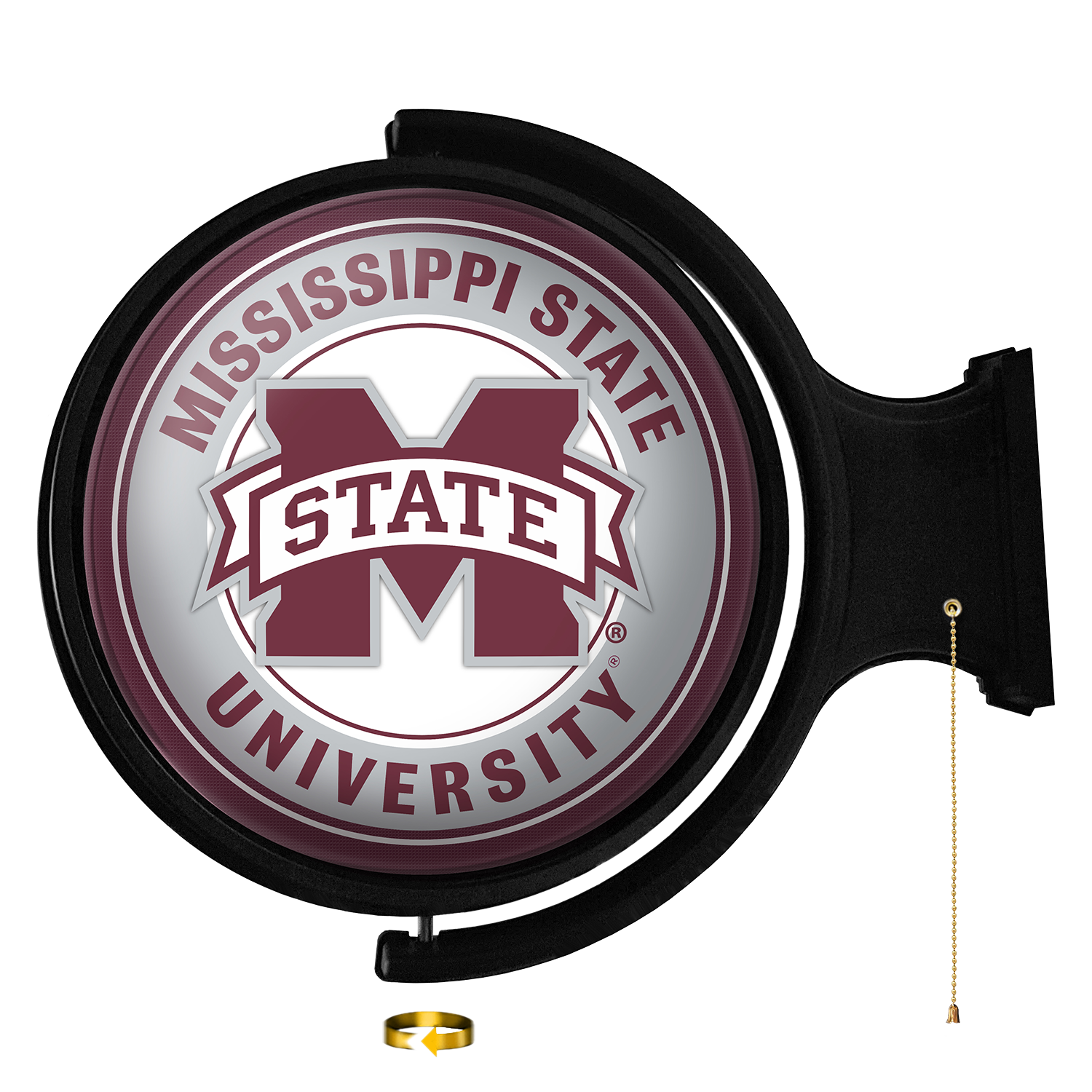 Mississippi State Bulldogs Round Rotating Wall Sign