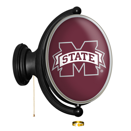 Mississippi State Bulldogs Oval Rotating Wall Sign