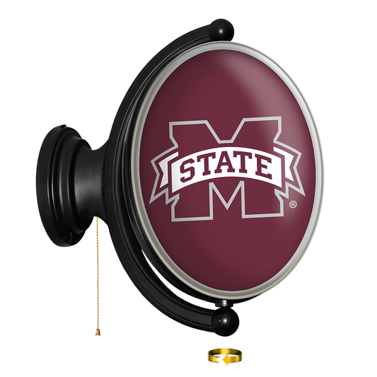 Mississippi State Bulldogs Oval Rotating Wall Sign