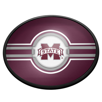 Mississippi State Bulldogs Slimline Oval Lighted Wall Sign