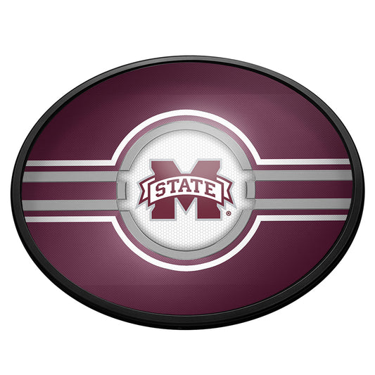 Mississippi State Bulldogs Slimline Oval Lighted Wall Sign