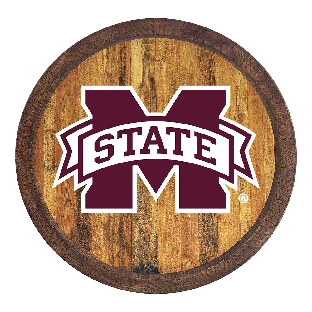 Mississippi State Bulldogs Barrel Top Sign