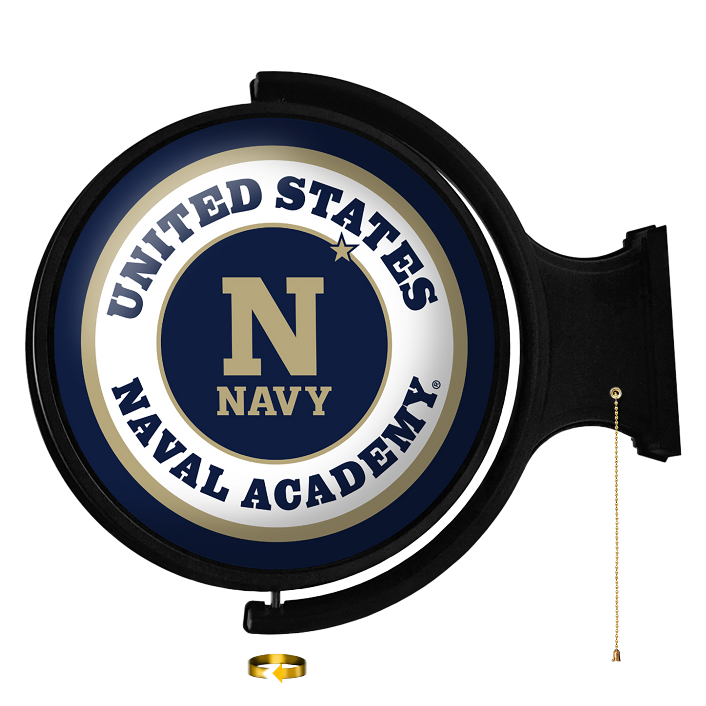 Navy Midshipmen Round Rotating Wall Sign