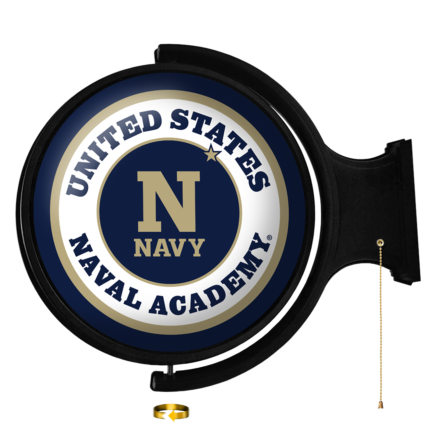 Navy Midshipmen Round Rotating Wall Sign