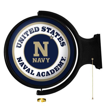 Navy Midshipmen Round Rotating Wall Sign
