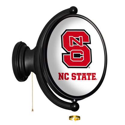 NC State Wolfpack Oval Rotating Wall Sign