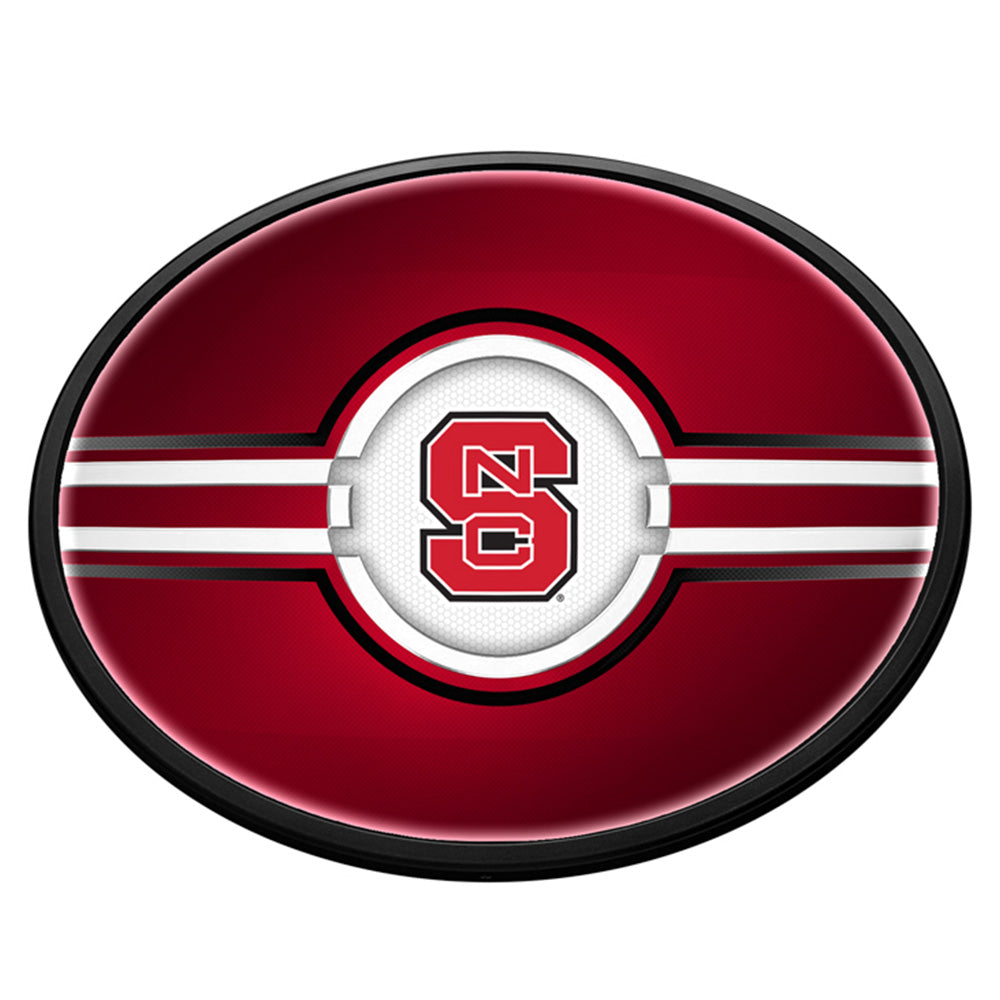 NC State Wolfpack Slimline Oval Lighted Wall Sign