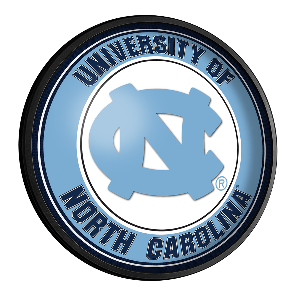 North Carolina Tar Heels Slimline Round Lighted Wall Sign
