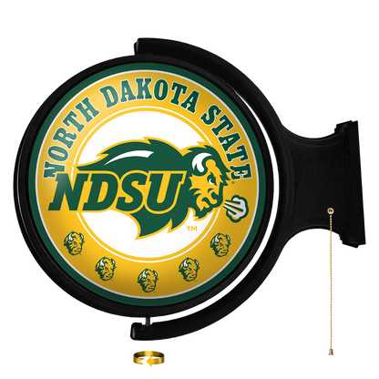 North Dakota State Bison Round Rotating Wall Sign