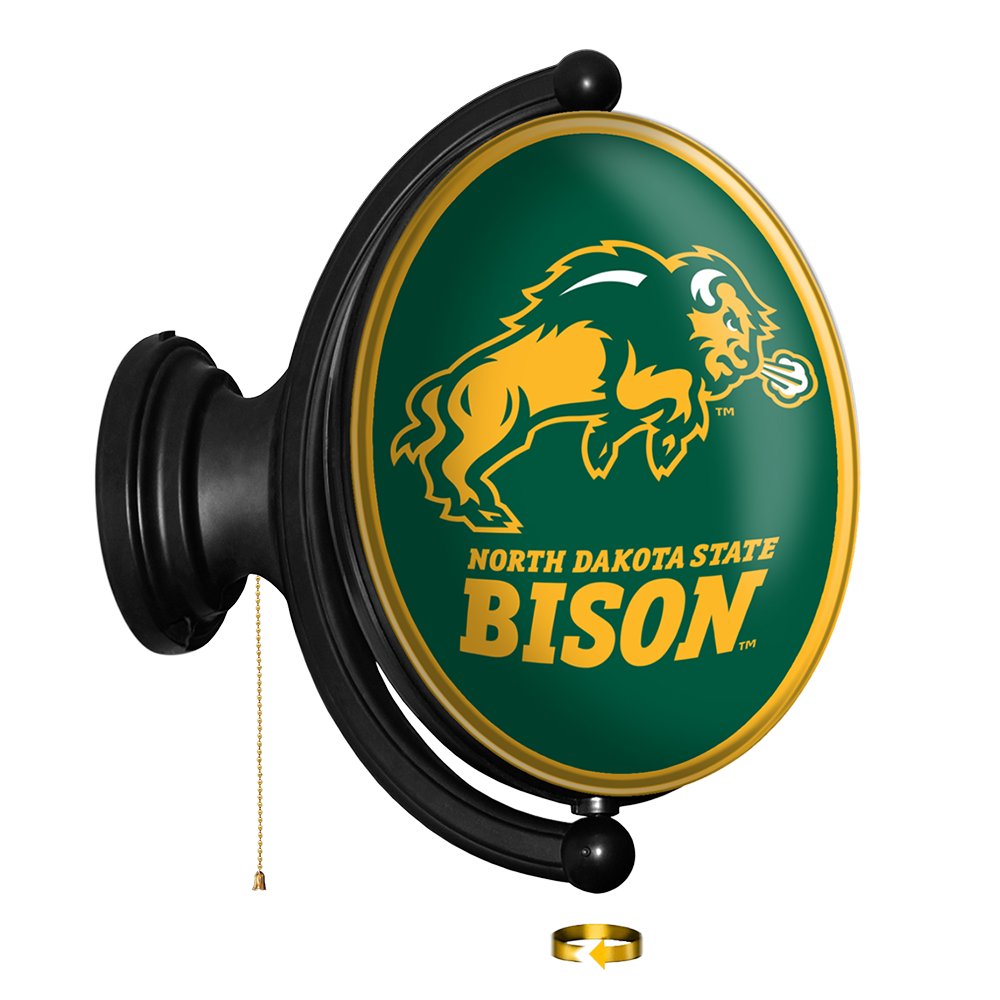 North Dakota State Bison Oval Rotating Wall Sign