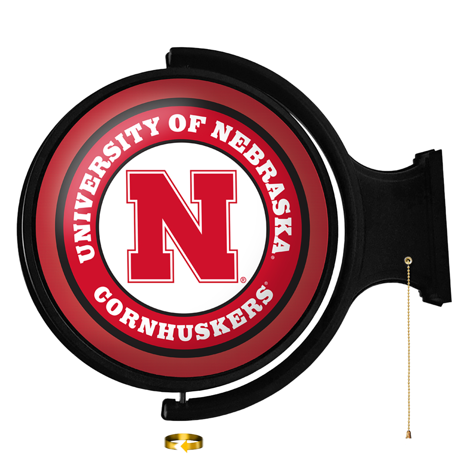 Nebraska Cornhuskers Round Rotating Wall Sign