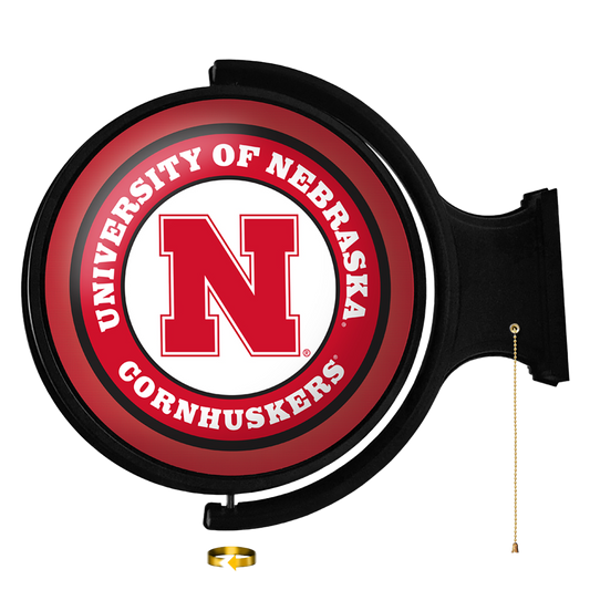 Nebraska Cornhuskers Round Rotating Wall Sign