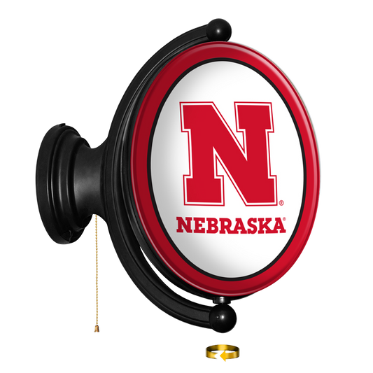 Nebraska Cornhuskers Oval Rotating Wall Sign