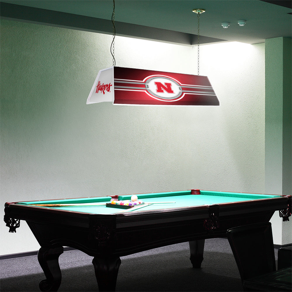 Nebraska Cornhuskers Edge Glow Pool Table Light Room View