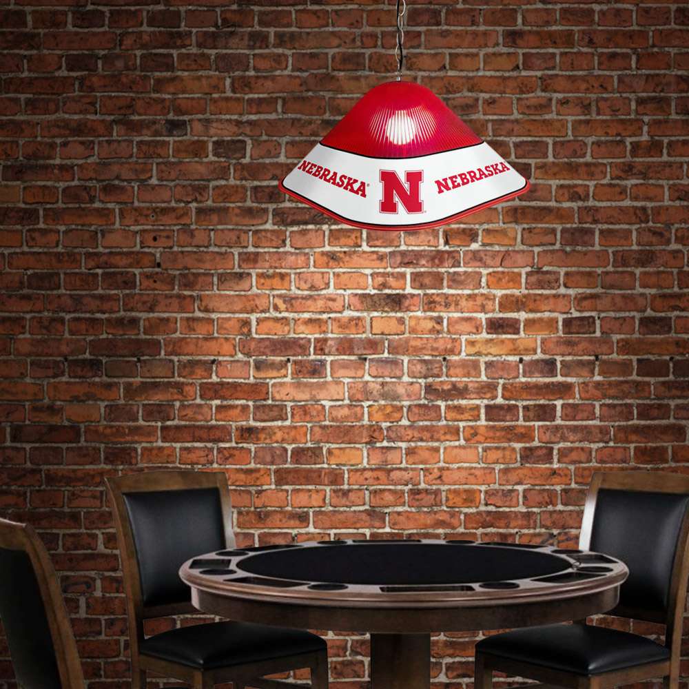 Nebraska Cornhuskers Game Table Light Room View